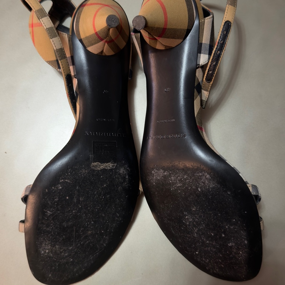 Burberry Women’s Hansel Ankle Strap Sandals Size 40 - Picture 8 of 9